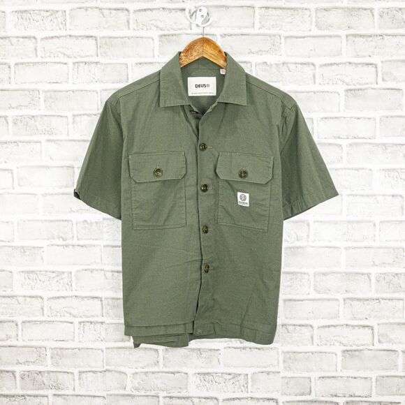 DEUS EX MACHINA Women's SUZY Safari Shirt in Green Size 10 - Picture 1 of 8